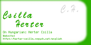csilla herter business card